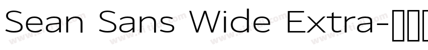 Sean Sans Wide Extra字体转换 Sean Sans Wide Extra字体转换